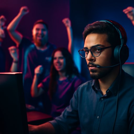 7u77 counselor speaking on headset